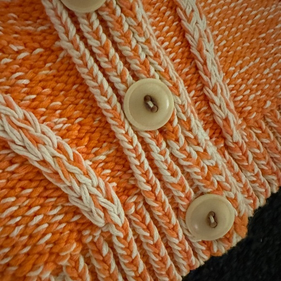 NWT Re/Done orange knit sweater bra top - Picture 2 of 5